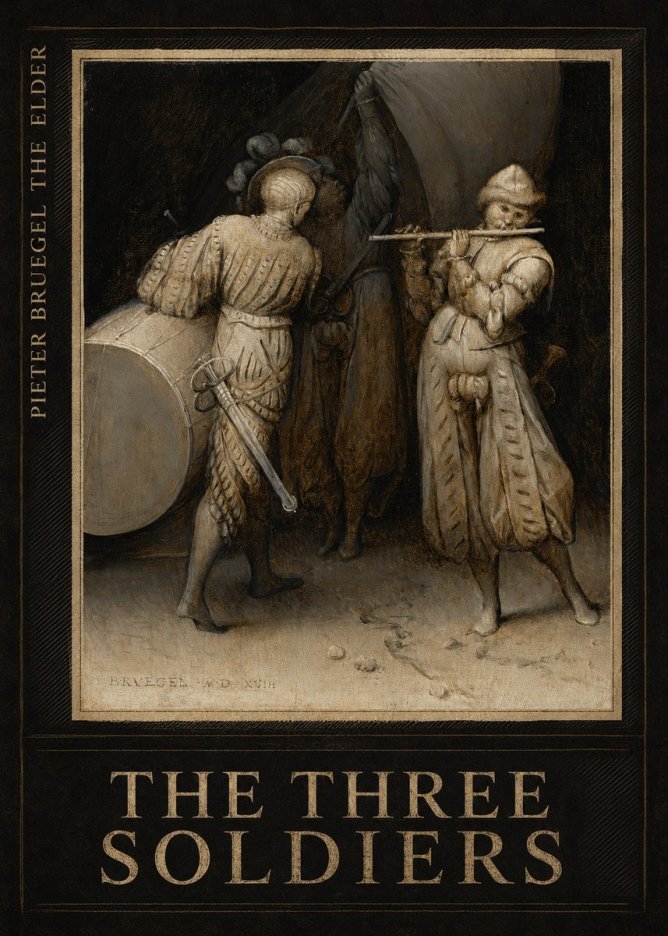 Pieter Bruegel The Three Soldiers No6 - Affiche