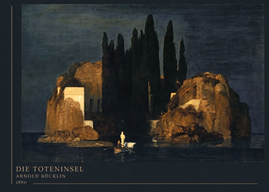 Arnold Böcklin Die Toteninsel VI No4 - Affiche