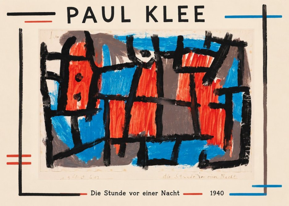Paul Klee Die Stunde Vor Einer Nacht No1 - Affiche