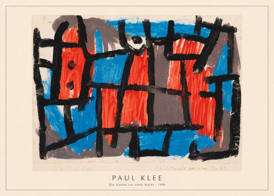 Paul Klee Die Stunde Vor Einer Nacht No4 - Affiche