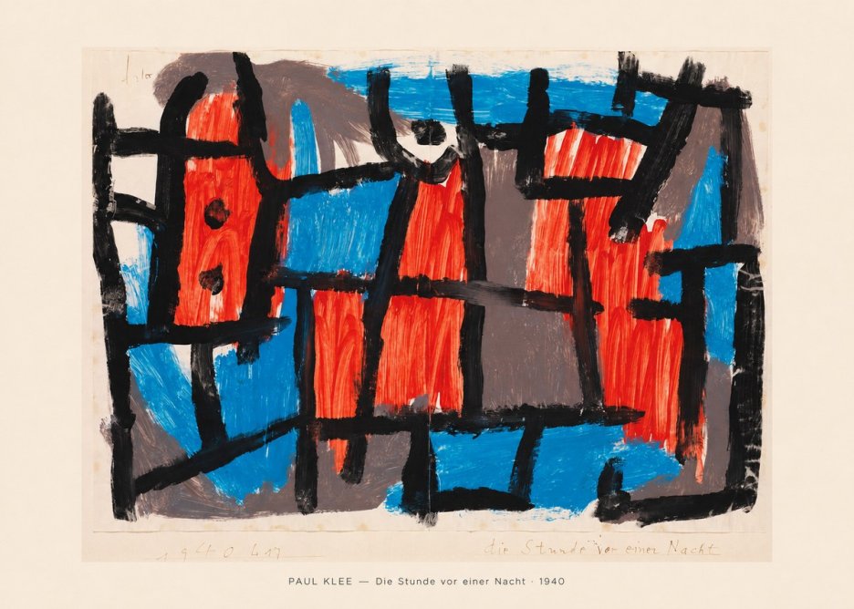 Paul Klee Die Stunde Vor Einer Nacht No5 - Affiche
