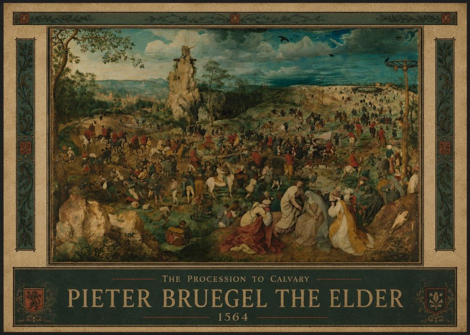 Pieter Bruegel The Processsson to Calvary No3 - Affiche