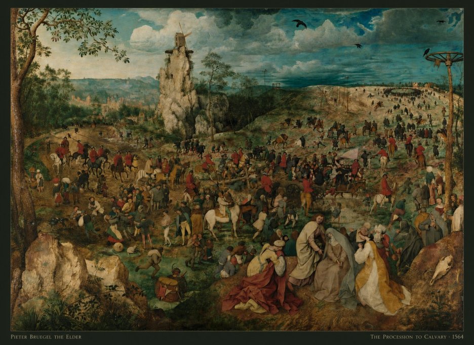 Pieter Bruegel The Processsson to Calvary No5 - Affiche