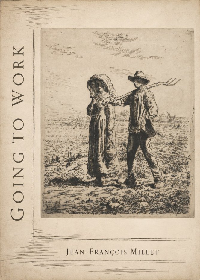 Jean-François Millet Going to Work No2 - Affiche
