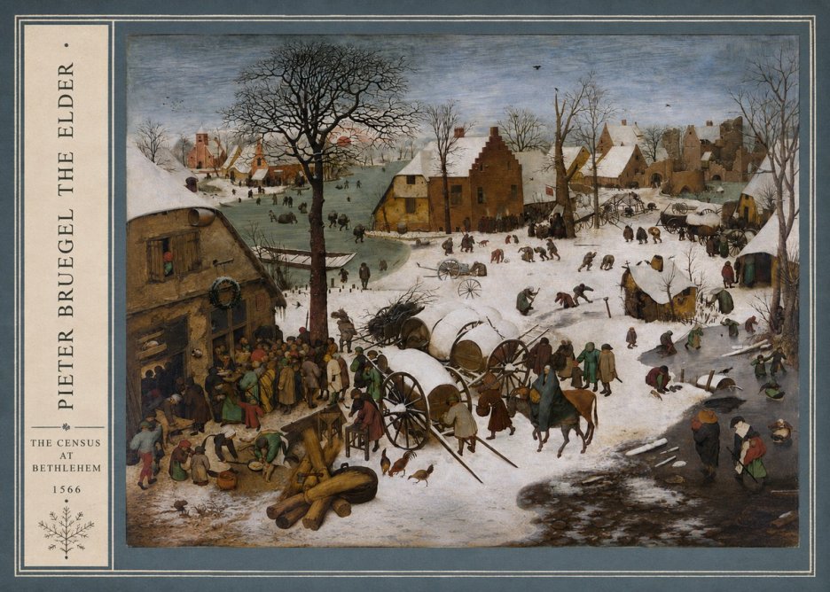 Pieter Bruegel The Census at Bethlehem IV No2 - Affiche