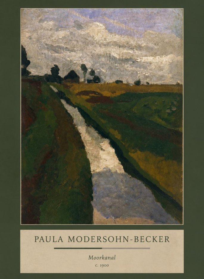 Paula Modersohn-Becker Moorkanal No3 - Affiche