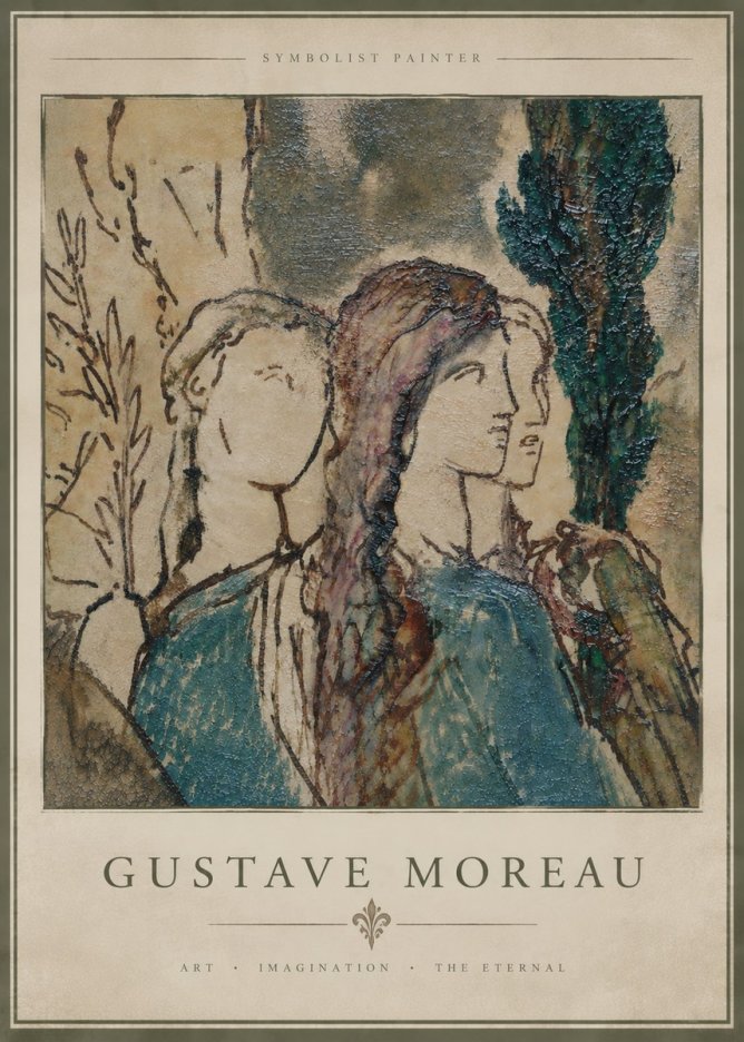 Gustave Moreau Untitled II No4 - Affiche