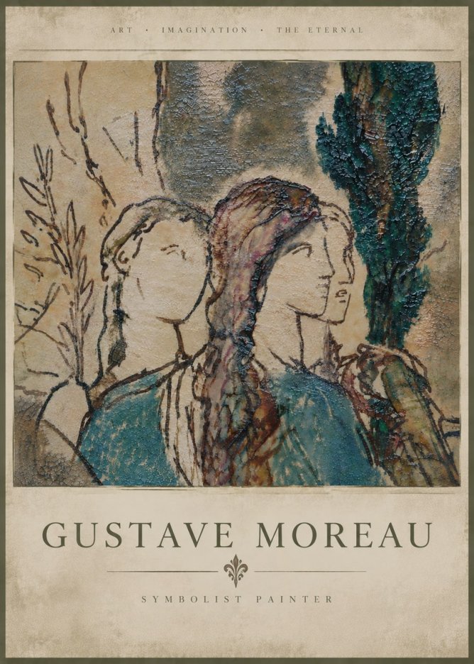 Gustave Moreau Untitled II No6 - Affiche