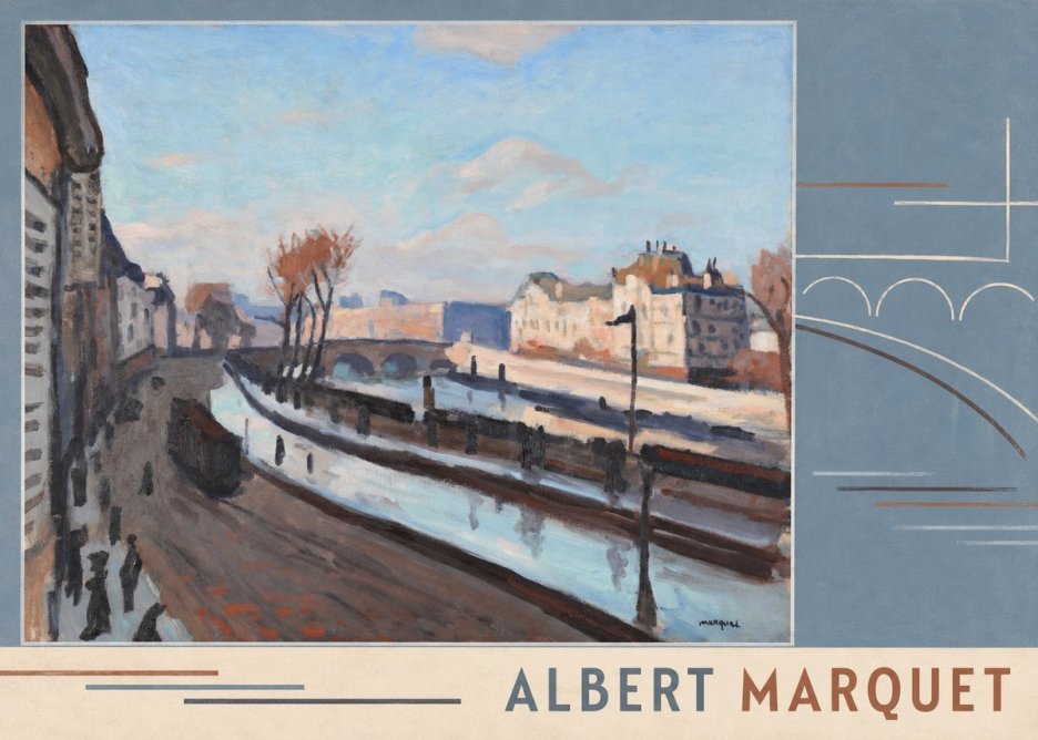 Albert Marquet Le Pont-neuf No4 - Affiche