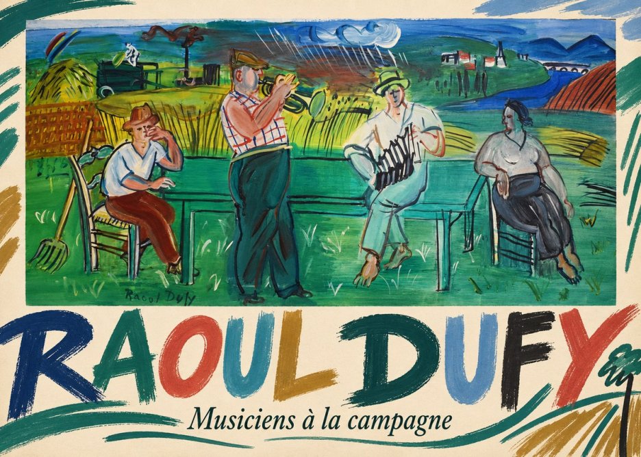 Raoul Dufy Musiciens À La Campagne No5 - Affiche