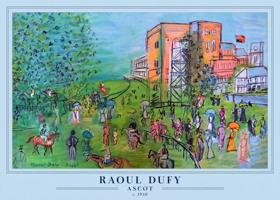 Raoul Dufy Ascot C. 1930 II No4 - Affiche
