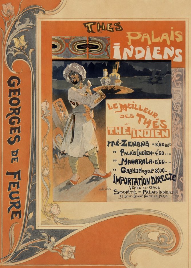 Georges de Feure Palais Indiens No2 - Affiche