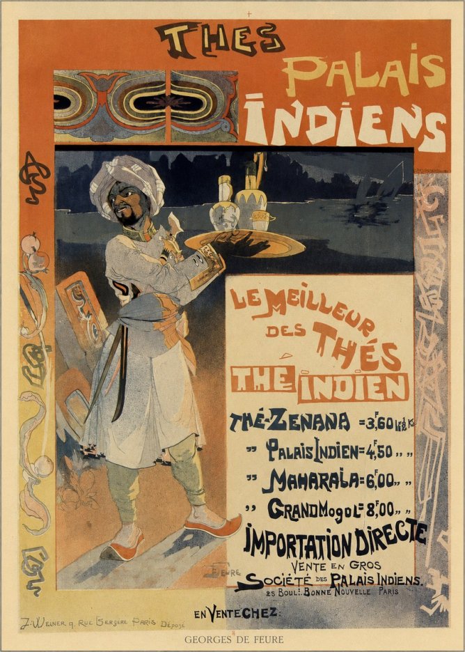 Georges de Feure Palais Indiens No6 - Affiche
