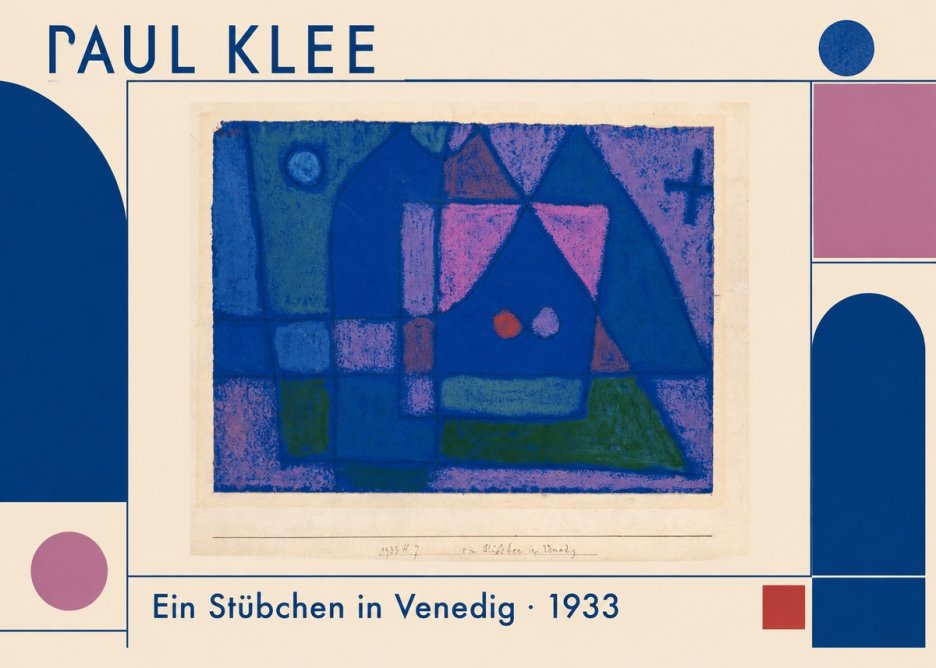 Paul Klee Ein Stübchen in Venedig No1 - Affiche