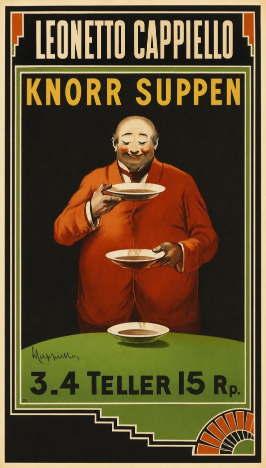 Leonetto Cappiello Knorr Suppen No1 - Affiche
