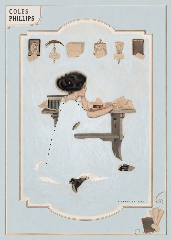 Coles Phillips Remembrance No4 - Affiche