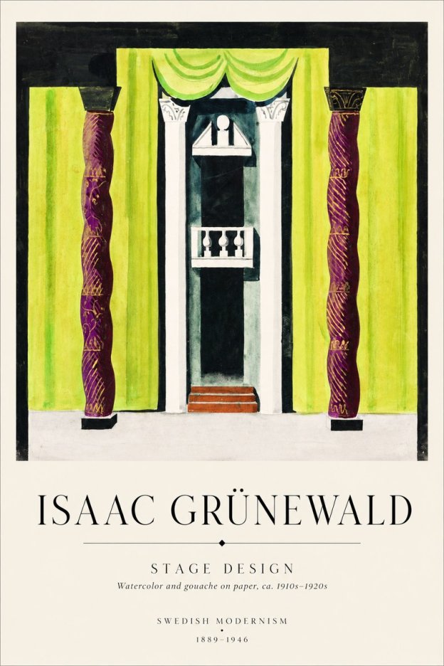 Isaac Grünewald Stage Set Design No2 - Affiche
