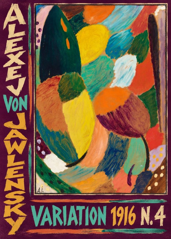 Alexej von Jawlensky Variation 1916 N.4 No5 - Affiche