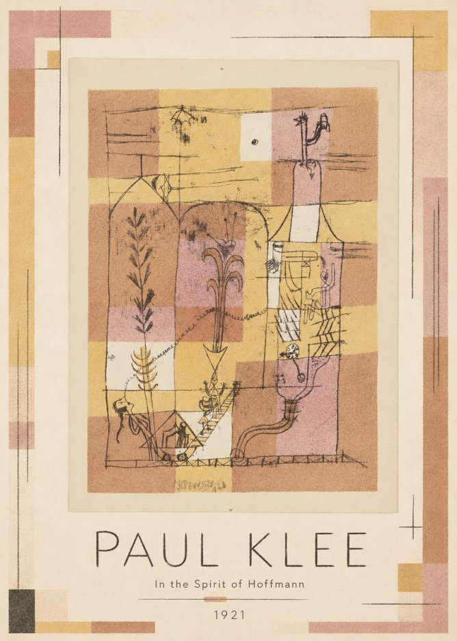 Paul Klee In the Spirit of Hoffmann No1 - Affiche