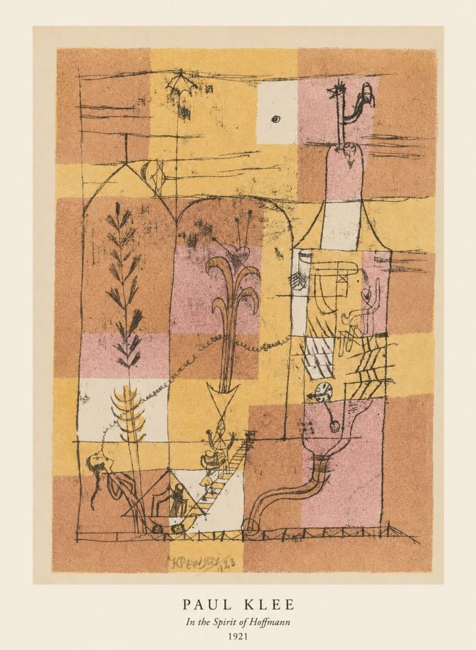 Paul Klee In the Spirit of Hoffmann No5 - Affiche