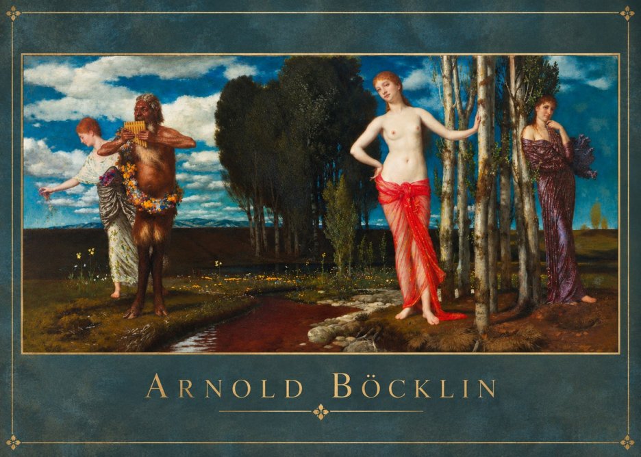 Arnold Böcklin Spring Evening No2 - Affiche