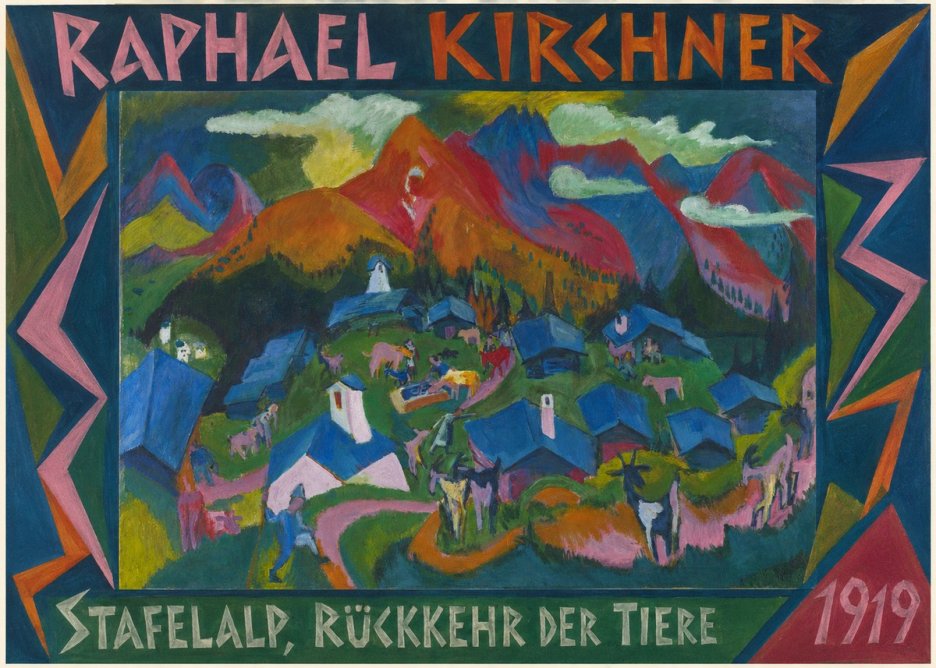 Raphael Kirchner Stafelalp, Rückkehr Der Tiere No2 - Affiche