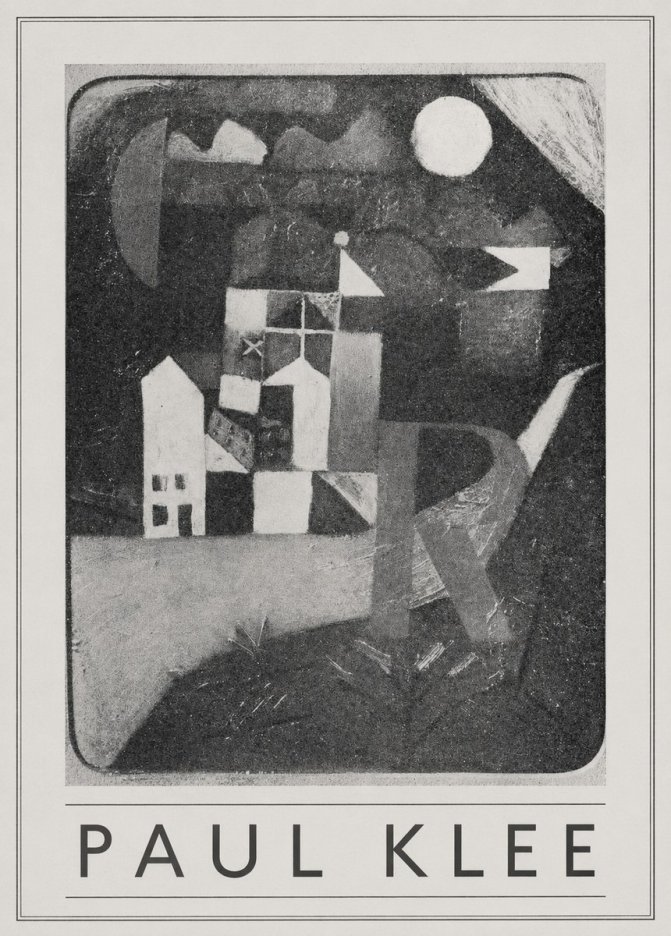 Paul Klee Village in the Mountains No5 - Affiche