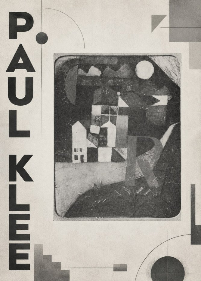 Paul Klee Village in the Mountains No6 - Affiche