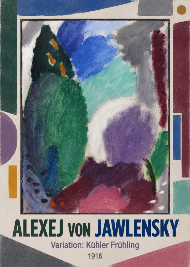 Alexej von Jawlensky Variation: Kühler Frühling No1 - Affiche