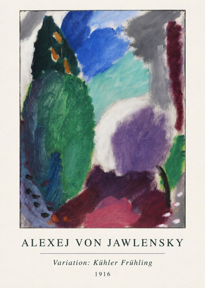 Alexej von Jawlensky Variation: Kühler Frühling No3 - Affiche