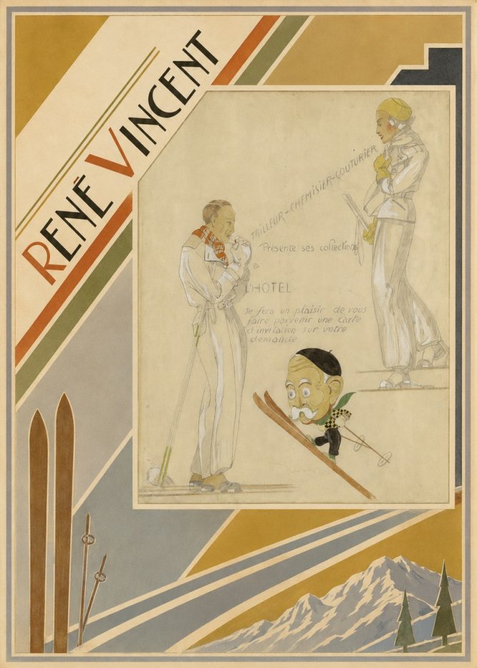 René Vincent Ttailleur-chemisier-couturier No2 - Affiche