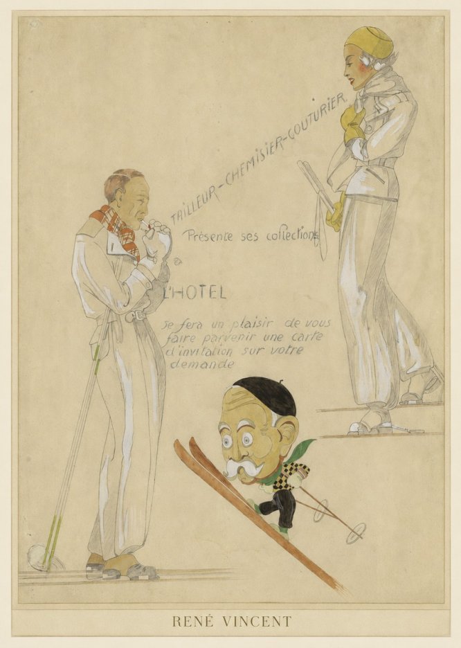 René Vincent Ttailleur-chemisier-couturier No3 - Affiche