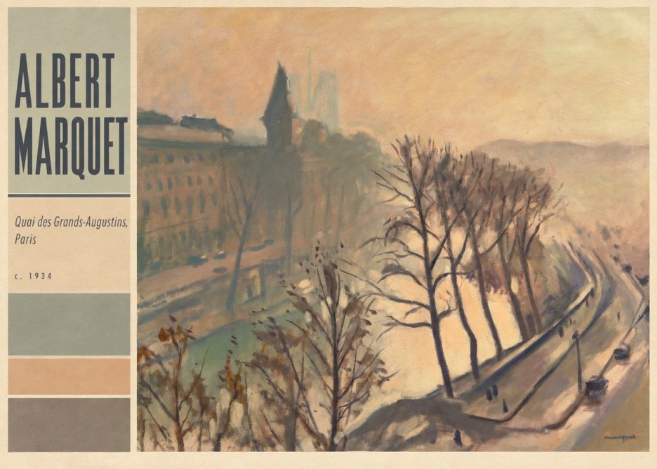 Albert Marquet Quai Des Grands-augustins, Paris · C. 1934 No4 - Affiche