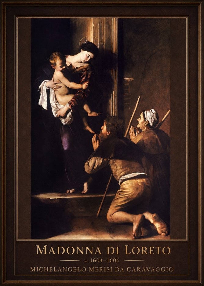 Michelangelo Merisi da Caravaggio Madonna Di Loreto No3 - Affiche