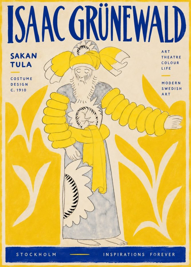 Isaac Grünewald Sakan Tula - Costume Design No6 - Affiche