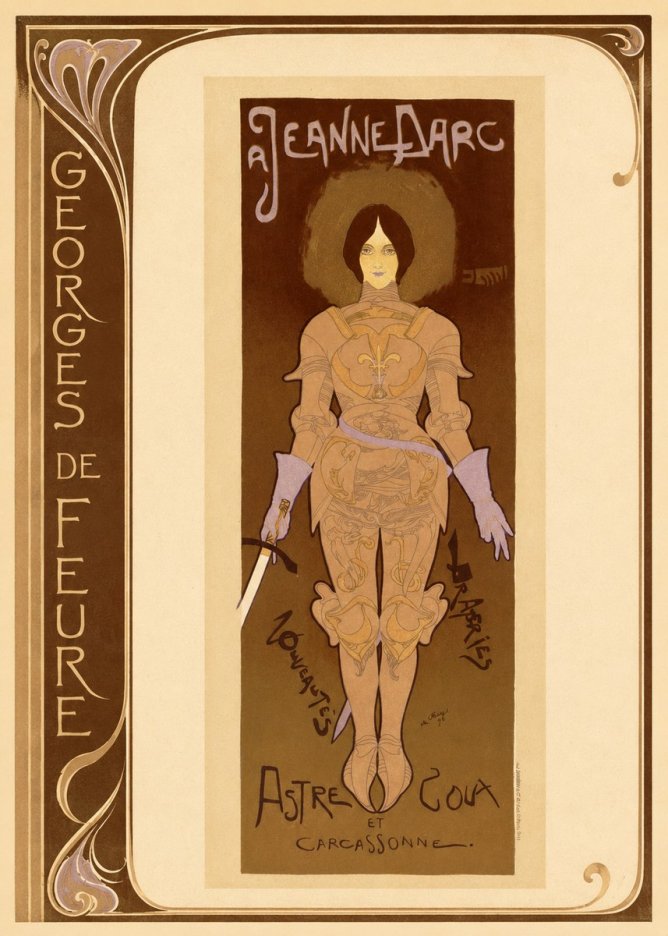 Georges de Feure Jeanne D'arc No2 - Affiche