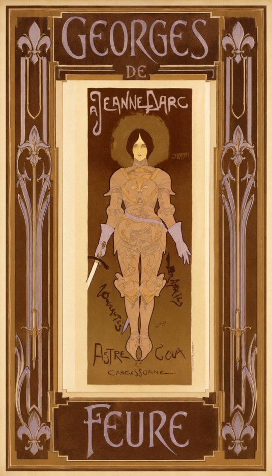 Georges de Feure Jeanne D'arc No5 - Affiche