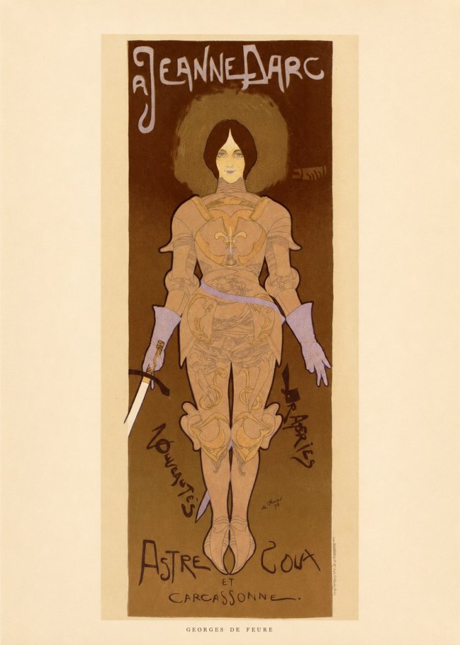 Georges de Feure Jeanne D'arc No6 - Affiche