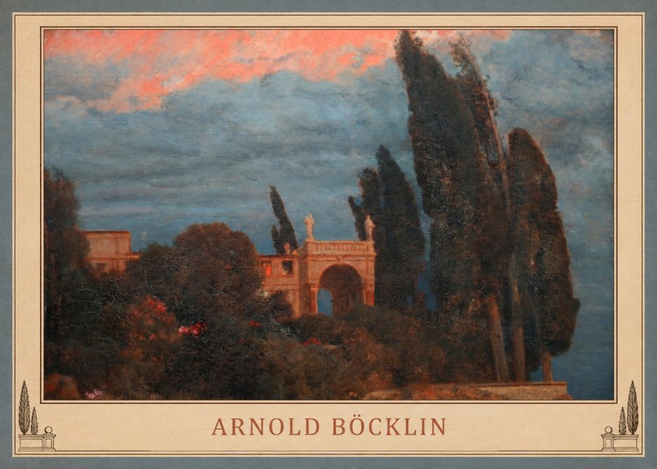 Arnold Böcklin Roman Villa No4 - Affiche