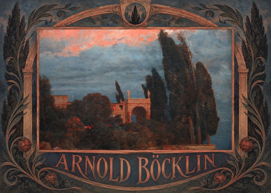 Arnold Böcklin Roman Villa No6 - Affiche