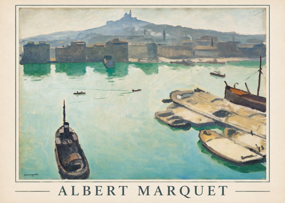Albert Marquet Port of Marseille No1 - Affiche