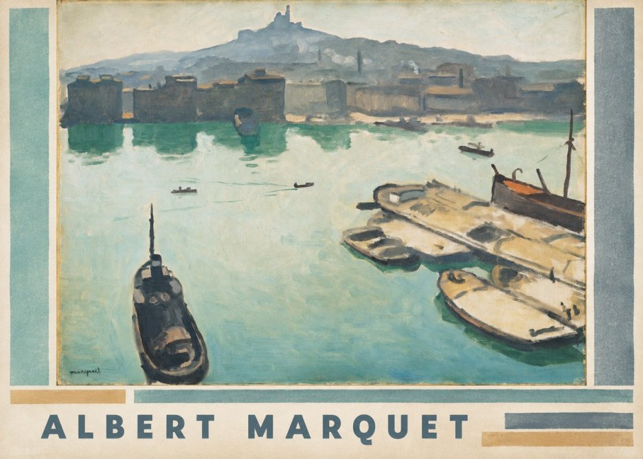 Albert Marquet Port of Marseille No3 - Affiche