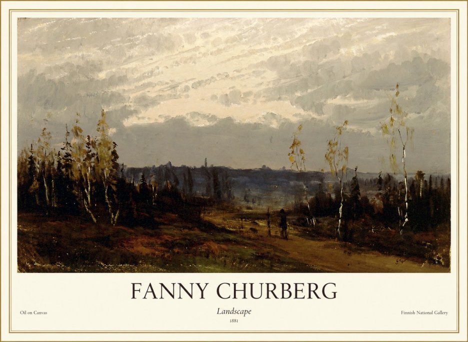 Fanny Churberg Landscape No1 - Affiche