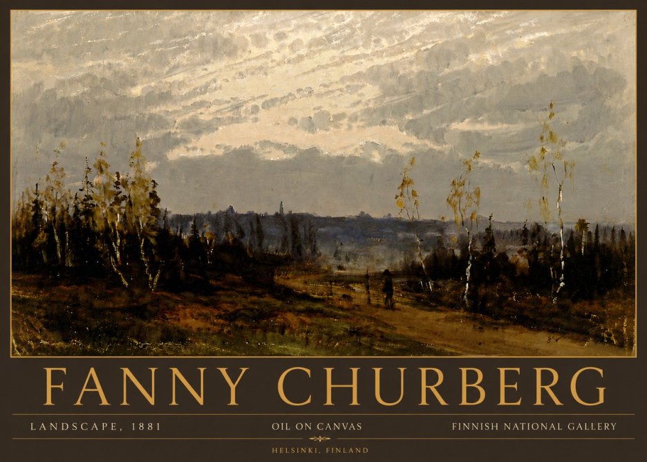 Fanny Churberg Landscape No6 - Affiche