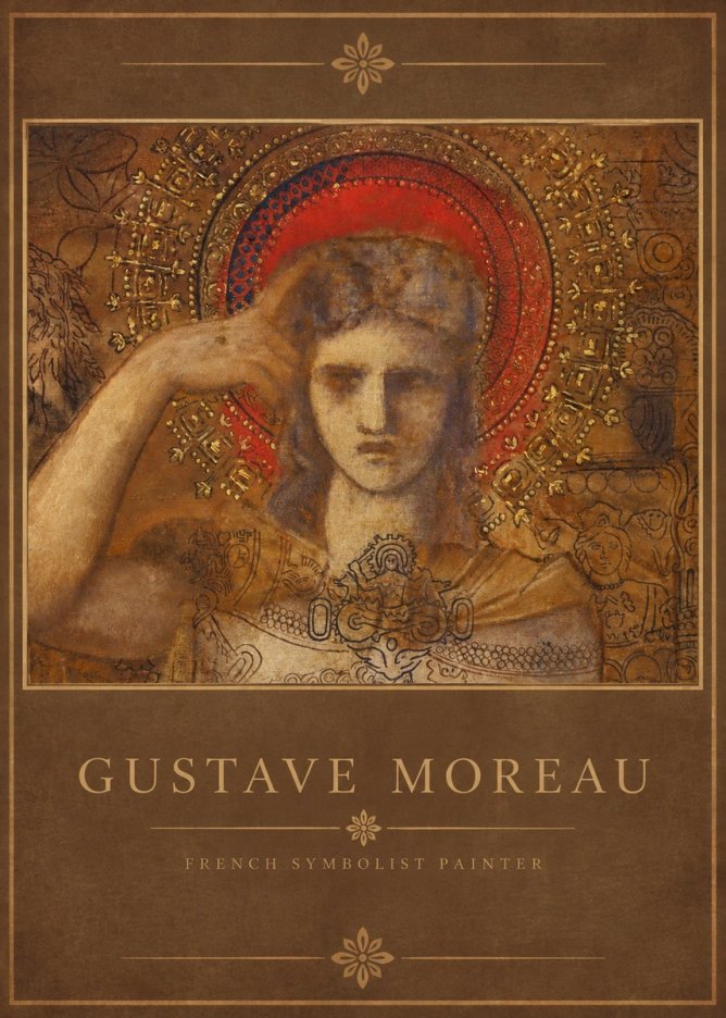 Gustave Moreau L'apparition II No2 - Affiche