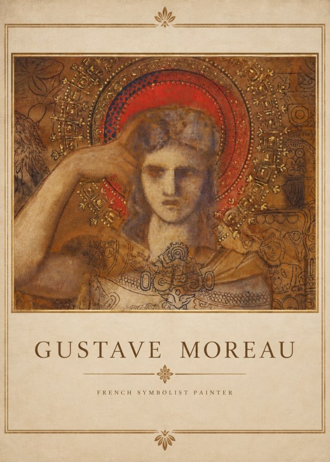 Gustave Moreau L'apparition II No3 - Affiche