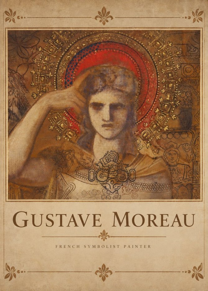 Gustave Moreau L'apparition II No4 - Affiche