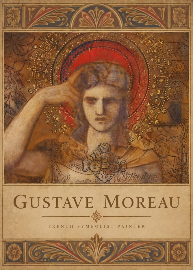 Gustave Moreau L'apparition II No6 - Affiche