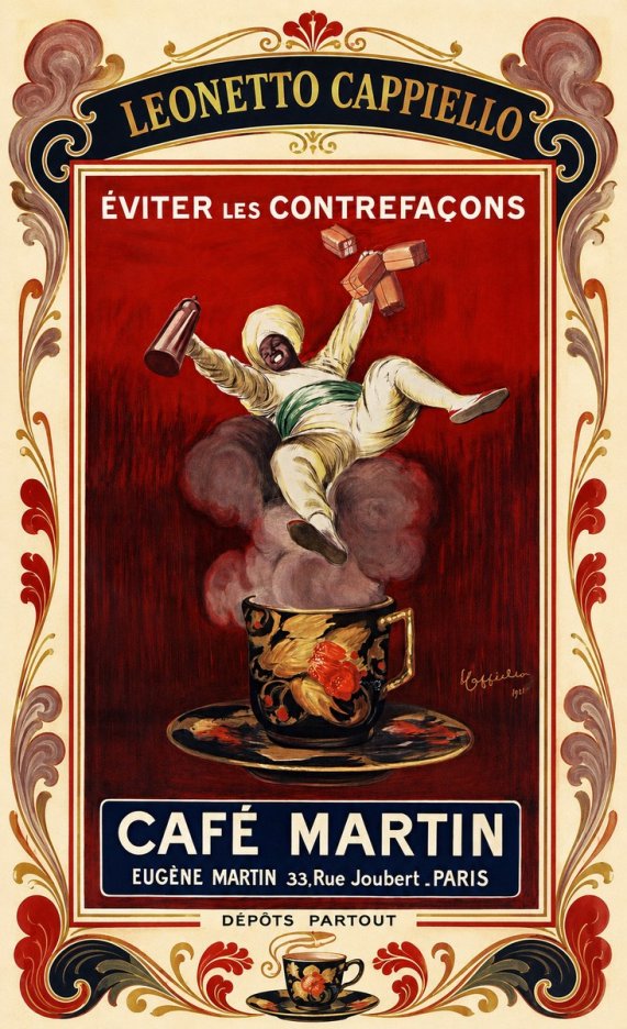 Leonetto Cappiello Café Martin No3 - Affiche