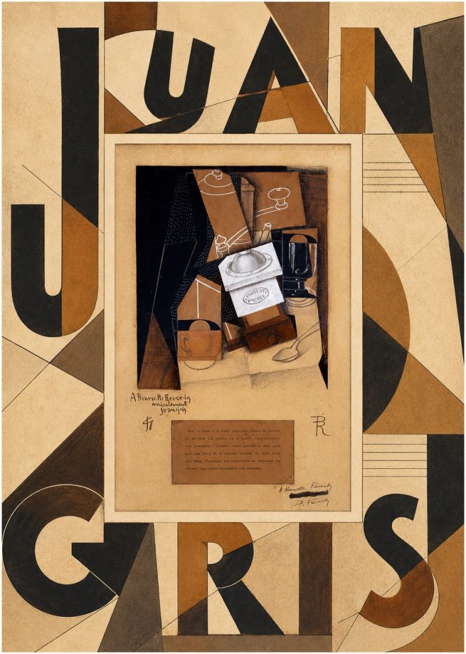 Juan Gris Still Life with Coffee Grinder II No5 - Affiche